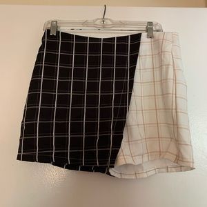 plaid skort